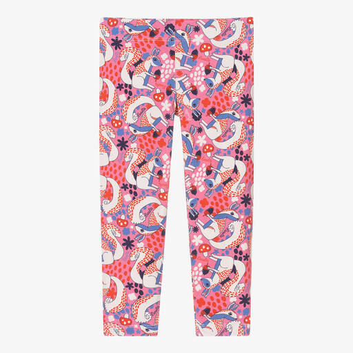 Rosalita Señoritas-Legging rose en coton à écureuils | Childrensalon Outlet