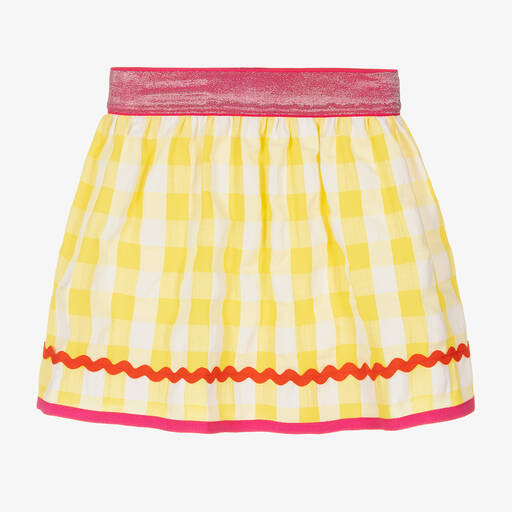 Rosalita Señoritas-Girls Yellow Check Skirt | Childrensalon Outlet