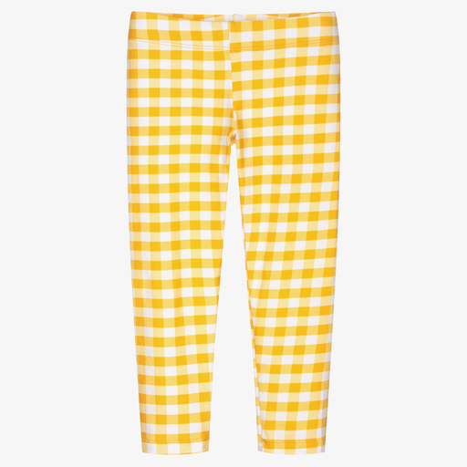 Rosalita Señoritas-Girls Yellow Gingham Leggings | Childrensalon Outlet