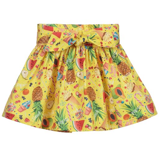 Rosalita Señoritas-Yellow Fruity Ice Cream Skirt | Childrensalon Outlet