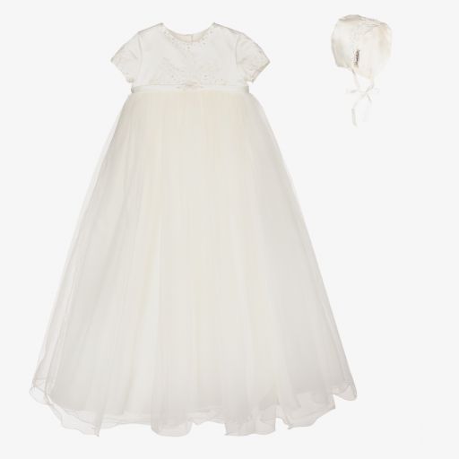 Sarah Louise-Baby Girls Ivory Ceremony Gown | Childrensalon Outlet