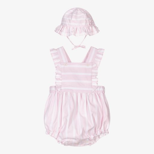 Sarah Louise-Baby Girls Pink Shortie Set | Childrensalon Outlet