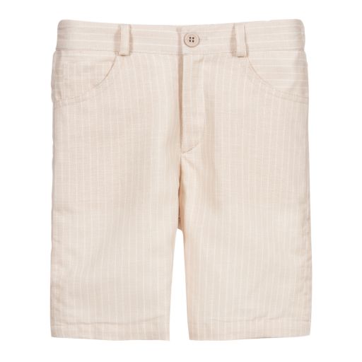 Sarah Louise-Beige Cotton Shorts | Childrensalon Outlet