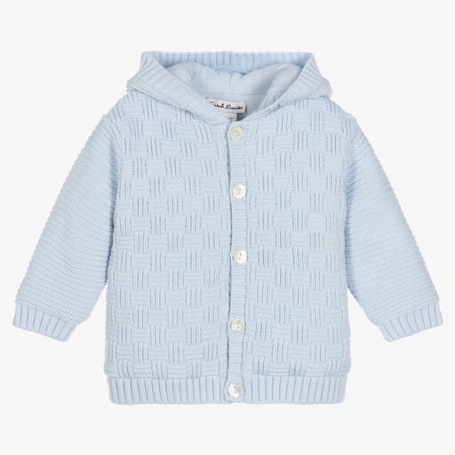 Sarah Louise-Boys Blue Knitted Jacket | Childrensalon Outlet