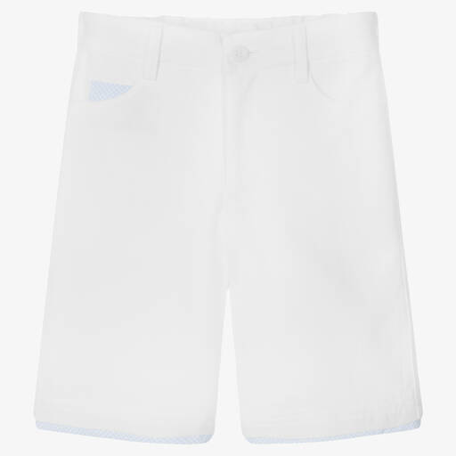 Sarah Louise-Boys Cotton & Linen Shorts | Childrensalon Outlet