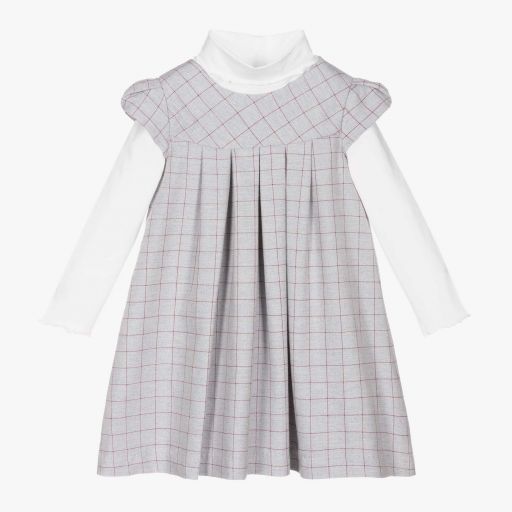 Sarah Louise-Комплект с синим сарафаном для девочек | Childrensalon Outlet