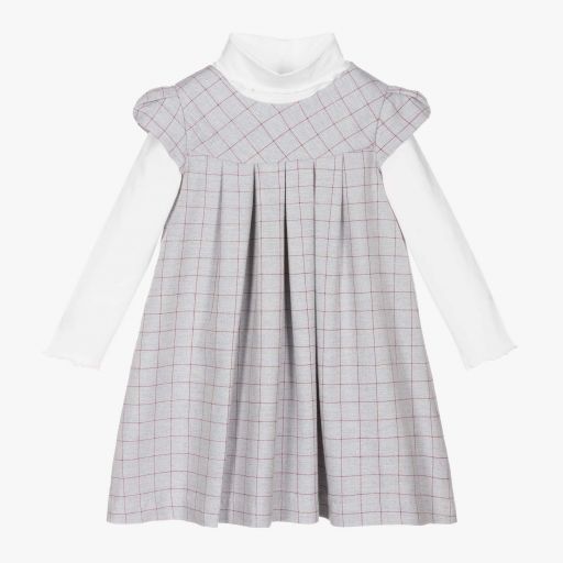 Sarah Louise-Ensemble robe chasuble bleu Fille  | Childrensalon Outlet