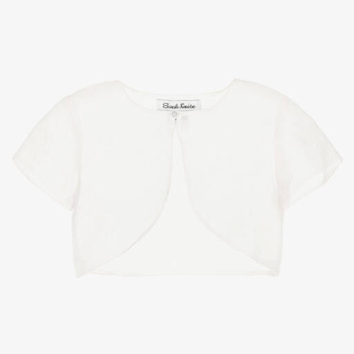 Sarah Louise-Girls Cream Sheer Shrug | Childrensalon Outlet