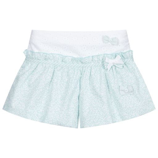 Sarah Louise-Girls Green Cotton Shorts | Childrensalon Outlet