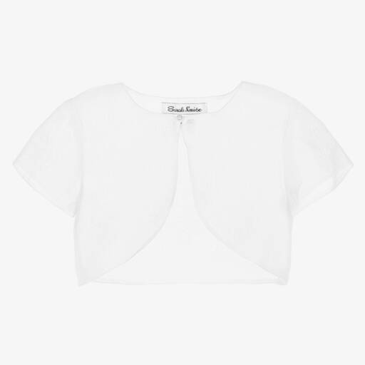 Sarah Louise-Girls Ivory Sheer Bolero | Childrensalon Outlet