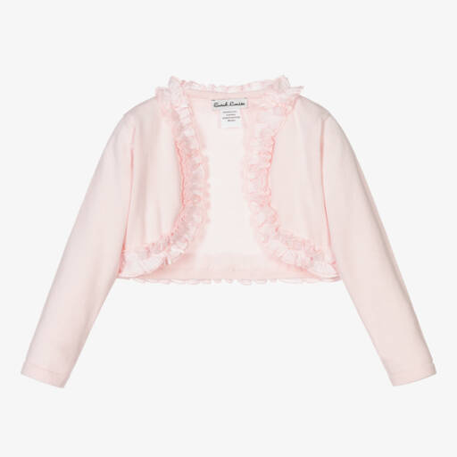 Sarah Louise-Розовый трикотажный кардиган-болеро | Childrensalon Outlet