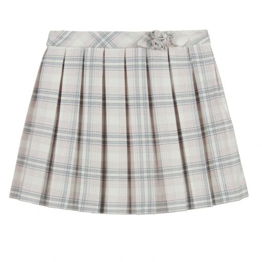 Sarah Louise-Girls Pink & White Check Skirt | Childrensalon Outlet