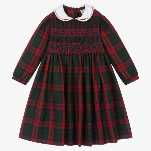 Sarah Louise-Платье в красно-зеленую клетку | Childrensalon Outlet