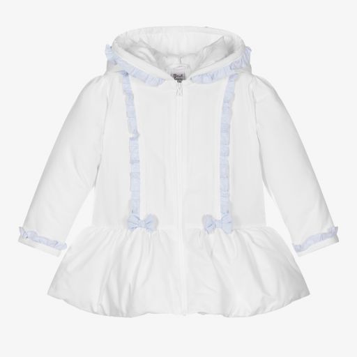 Sarah Louise-Girls White Padded Coat | Childrensalon Outlet