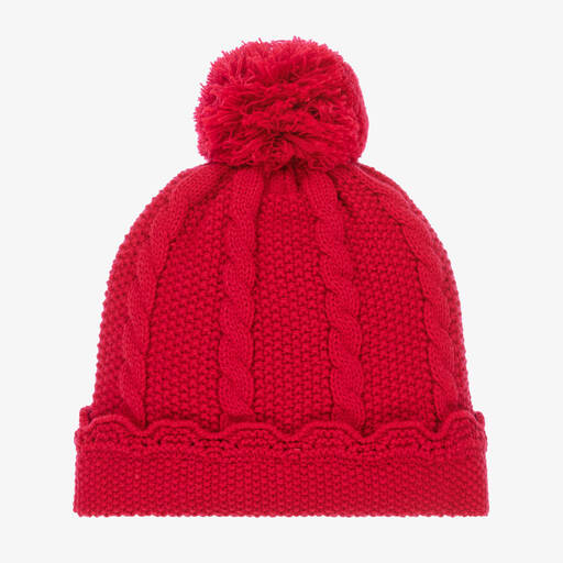Sarah Louise-Red Baby Knitted Hat  | Childrensalon Outlet