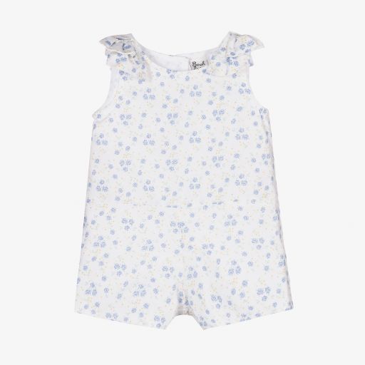 Sarah Louise-White Cotton Baby Shortie | Childrensalon Outlet