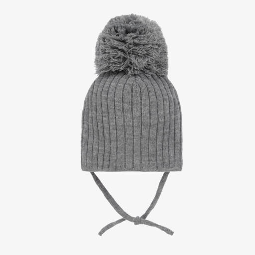 Sätila of Sweden-Grey Park Large Pom-Pom Hat | Childrensalon Outlet