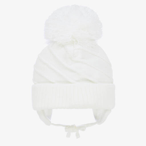 Sätila of Sweden-White Jim Giant Pom-Pom Hat | Childrensalon Outlet