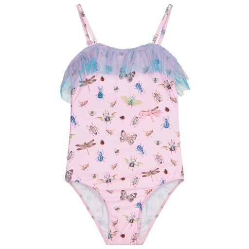 Selini Action-Maillot de bain rose Insectes Fille | Childrensalon Outlet