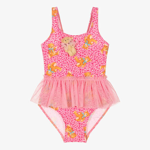 Selini Action-Rosa Teddy-Badeanzug mit Tüllrock | Childrensalon Outlet