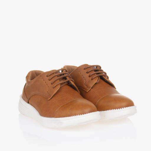 Sevva-Boys Tan Lace-Up Brogues | Childrensalon Outlet