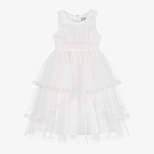 Sevva-Girls Ivory Layered Tulle Gown | Childrensalon Outlet