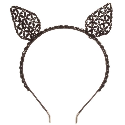Sienna Likes To Party-Girls Black Cat Hairband | Childrensalon Outlet