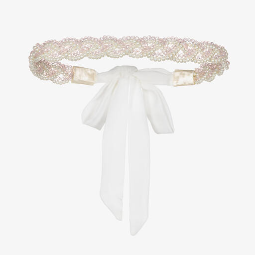 Sienna likes to party-Girls Pearl & Crystal Garland Hairband | Childrensalon Outlet