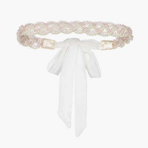 Sienna Likes To Party-Girls Pearl & Crystal Garland Hairband | Childrensalon Outlet