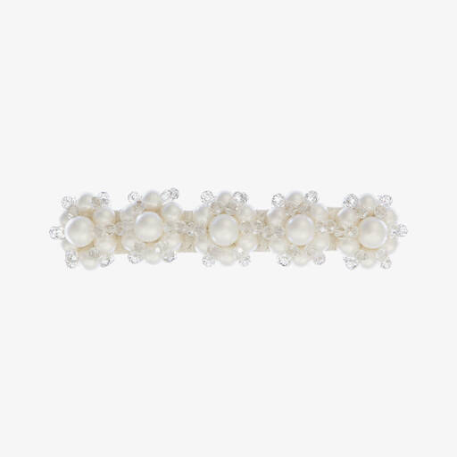 Sienna Likes To Party-Girls Pearl & Crystal Hair Clip (9cm) | Childrensalon Outlet