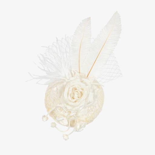 Sienna Likes To Party-Girls White & Ivory Hat | Childrensalon Outlet