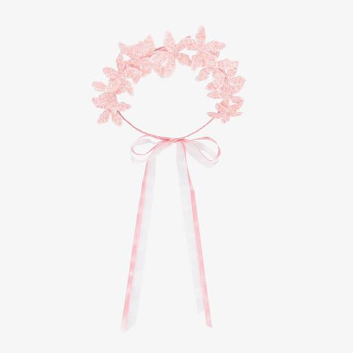 Sienna Likes To Party-Pink Floral Hair Garland | Childrensalon Outlet