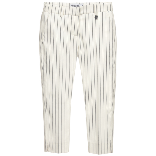 Simonetta-White Pinstripe Trousers | Childrensalon Outlet