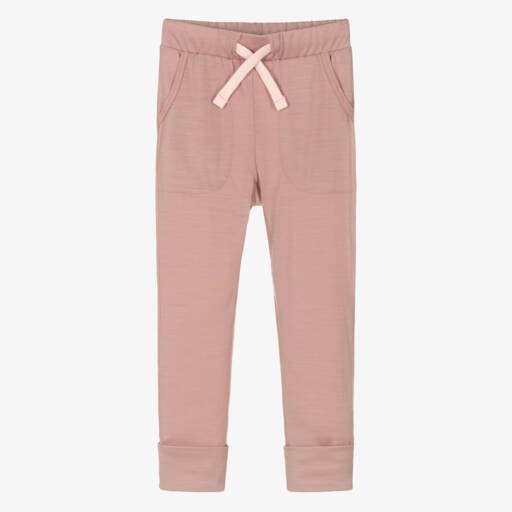 Smalls Merino-Girls Pink ZQ Merino Wool Slim Trousers | Childrensalon Outlet