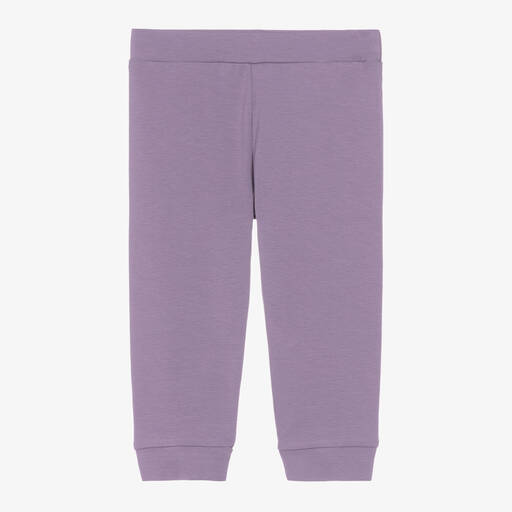 Sofija-Baby Girls Violet Purple Cotton Leggings | Childrensalon Outlet