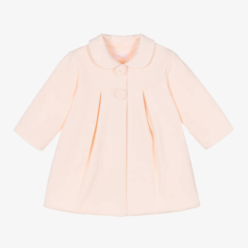 Sofija-Girls Pale Pink Jersey Coat | Childrensalon Outlet