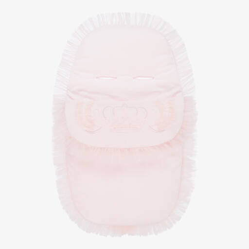Sofija-Girls Pale Pink Velour Nest | Childrensalon Outlet