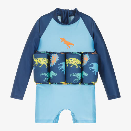 Soli Swim-بدلة طفو أطفال ولادي لون أزرق (UPF50+) | Childrensalon Outlet
