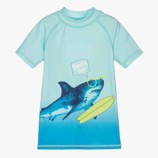 Soli Swim-Haut anti-UV bleu requin (UPF 50+) | Childrensalon Outlet