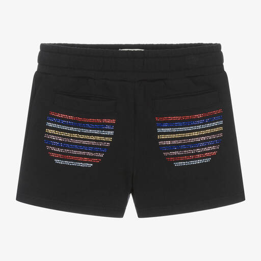 Sonia Rykiel Paris-Girls Black Cotton Jersey Shorts | Childrensalon Outlet