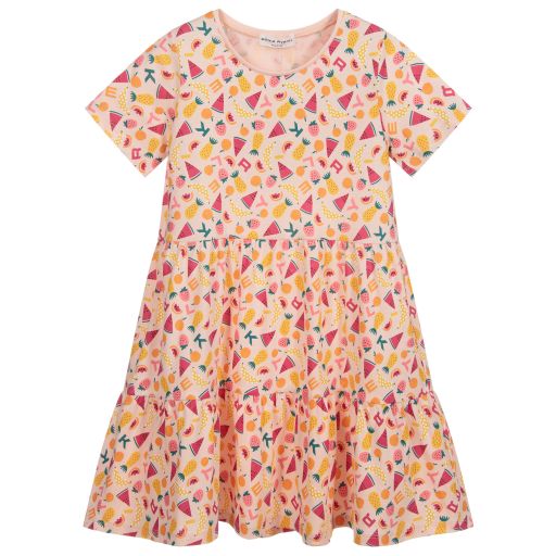 Sonia Rykiel Paris-Rosa Kleid aus Baumwolljersey | Childrensalon Outlet