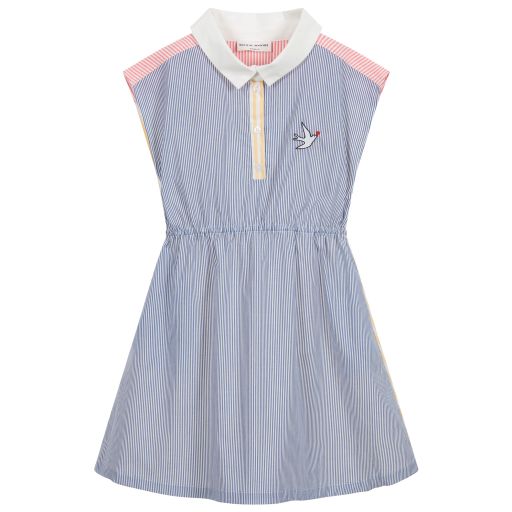 Sonia Rykiel Paris-Striped Cotton Shirt Dress | Childrensalon Outlet
