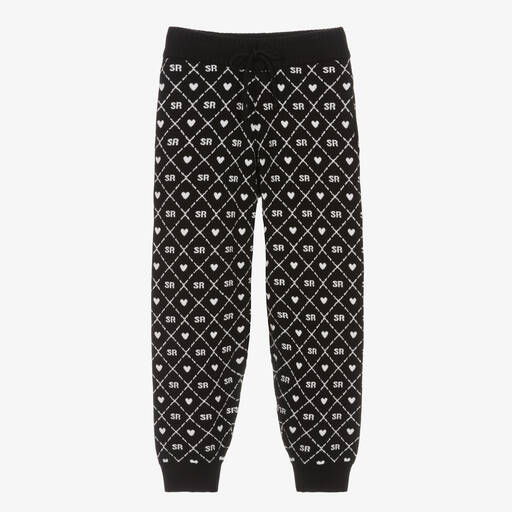 Sonia Rykiel Paris-Schwarze Teen Strick-Jogginghose | Childrensalon Outlet