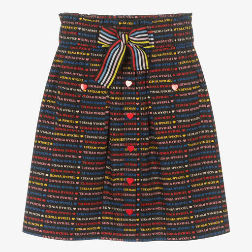 Sonia Rykiel Paris-Черная юбка в полоску | Childrensalon Outlet