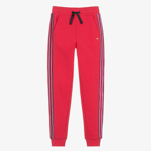 Sonia Rykiel Paris-Teen Girls Pink Sequin Striped Joggers | Childrensalon Outlet