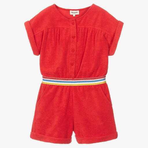 Sonia Rykiel Paris-بلاي سوت تينز بناتي قطن لون أحمر | Childrensalon Outlet