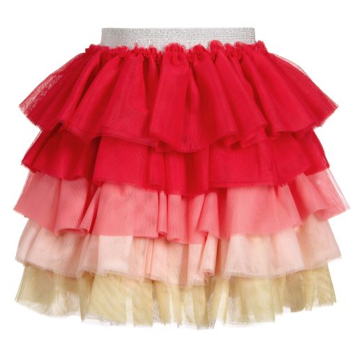 Sonia Rykiel Paris-Teen Pink & Yellow Tulle Skirt | Childrensalon Outlet