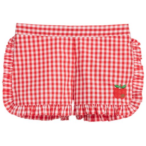 Sonia Rykiel Paris-Teen Red & White Check Shorts | Childrensalon Outlet