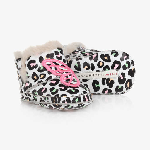 Sophia Webster Mini-Girls Leather Pre-Walker Boots | Childrensalon Outlet