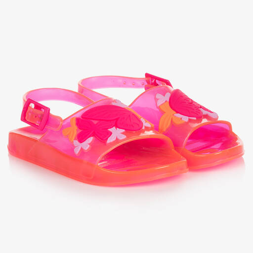 Sophia Webster Mini-Girls Pink Butterfly Jelly Sandals | Childrensalon Outlet